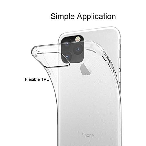 [AirFlex Case] Crystal Clear Slim & Light, Protective,  Soft Gel Cover for iPhone 11 Pro Max
