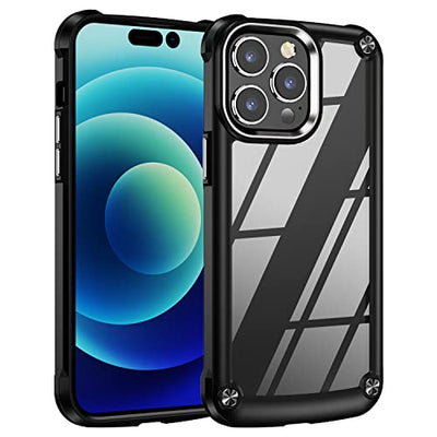 [Fusion Armour Case] Premium Hybrid Tough Heavy Duty, Rugged, Clear Back Bumper Case for Apple iPhone 14 Pro Max 6.7"