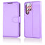 [Wallet Case] Protective Cover with Cash & Card Holder, Stand and Wrist Strap For Samsung Galaxy S23 Ultra