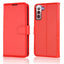 [Wallet Case] Protective Cover with Cash & Card Holder, Stand and Wrist Strap For Samsung Galaxy S23