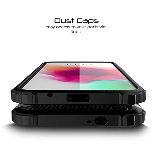 [Tough Armoured Case] ShockProof Dual-Layer Protective Heavy Duty Cover for Motorola Moto G8 Plus