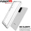 [Fusion HD Case] Shockproof Fused Gel Bumper & Hard Back Slim Clear Cover for Samsung Galaxy Note 20