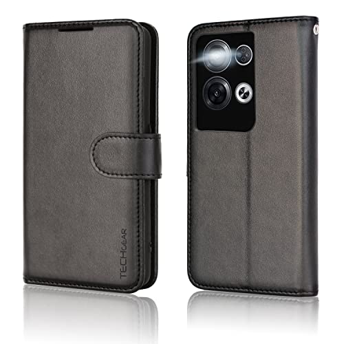 [Wallet Case] Protective Cover with Cash & Card Holder, Stand and Wrist Strap For Oppo Reno 8 Pro 5G