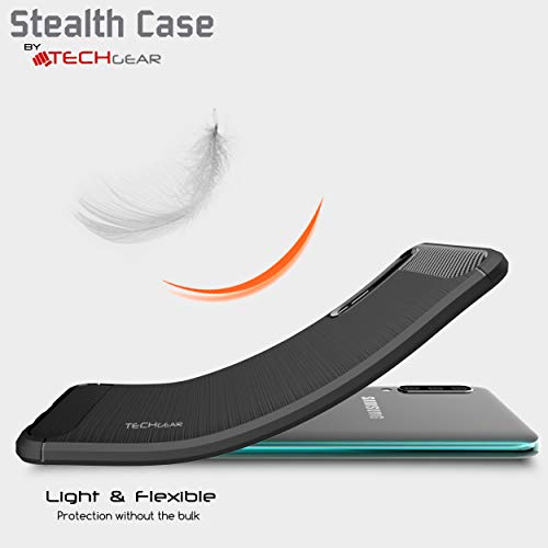 [Stealth Case] Samsung Galaxy A70 Soft Protective Slim Cover with Carbon Fibre Detailing