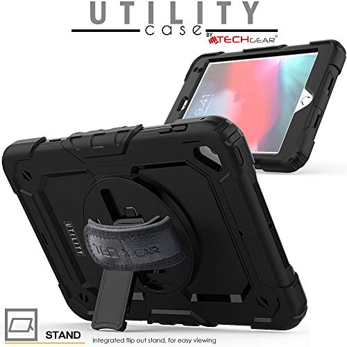 [UTILITY Case] Full Body Shockproof Case with Stand, Hand & Shoulder Strap for Apple iPad Mini 5 / iPad Mini 4
