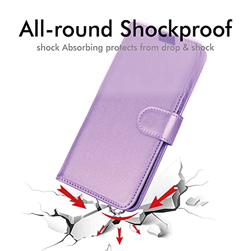 [Wallet Case] Protective Cover with Cash & Card Holder, Stand and Wrist Strap For Samsung Galaxy A52s 5G