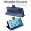 [Wallet Case] Protective Cover with Cash & Card Holder, Stand and Wrist Strap For Samsung Note 20