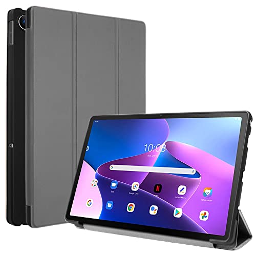 [Smart Case] Slim Stand Cover with Auto Sleep/Wake for Lenovo Tab M10 Plus 3rd Gen 2022 (10.6") TB125 / TB128