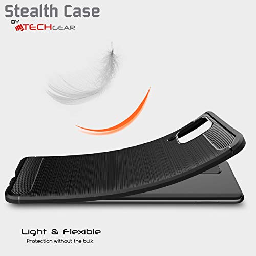 [Stealth Case] Samsung Galaxy A12 Soft Protective Slim Cover with Carbon Fibre Detailing