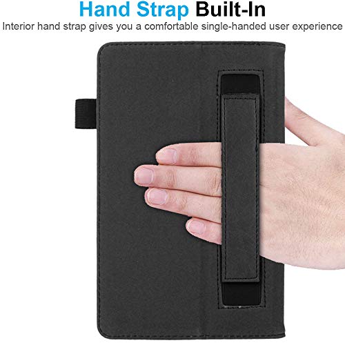 [Folio Case] Smart Cover Stand with Auto Sleep/Wake & Hand Strap For Apple iPad 10.2" 2021 / 2020 / 2019 [9th / 8th / 7th Generation]