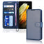 [Wallet Case] Protective Cover with Cash & Card Holder, Stand and Wrist Strap For Samsung Galaxy S22 Ultra