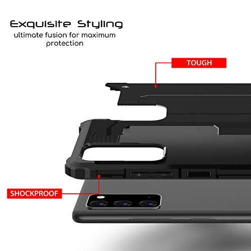 [Tough Armoured Case] ShockProof Dual-Layer Protective Heavy Duty Cover for Samsung Galaxy Note 20