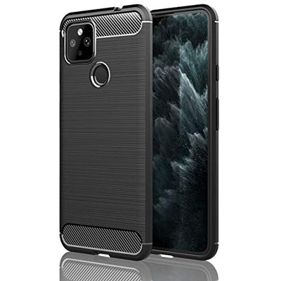 [Stealth Case] Google Pixel 4a 5G Soft Protective Slim Cover with Carbon Fibre Detailing