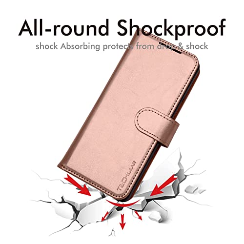 [Leather Wallet Case] Protective Cover with Cash & Card Holder, Stand and Wrist Strap For Samsung Galaxy Z Fold 4