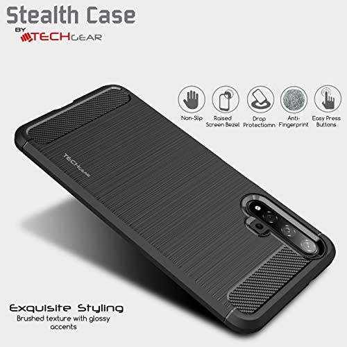 [Stealth Case] Huawei Nova 5T Soft Protective Slim Cover with Carbon Fibre Detailing
