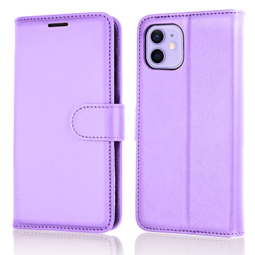 [Wallet Case] Protective Cover with Cash & Card Holder, Stand and Wrist Strap For Apple iPhone 12 Mini