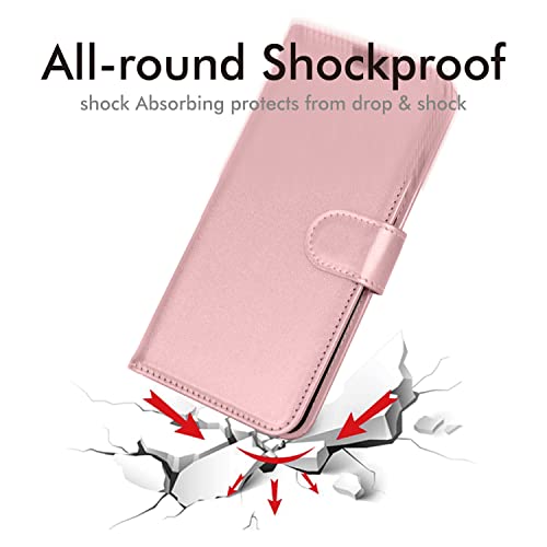 [Wallet Case] Protective Cover with Cash & Card Holder, Stand and Wrist Strap For Samsung Galaxy S23 Plus