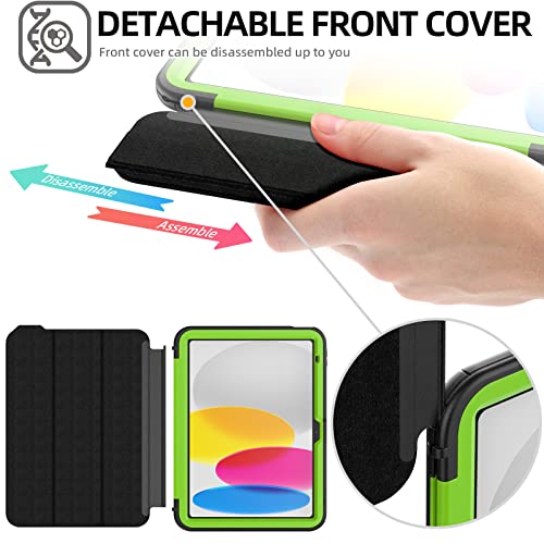 [D-FENCE Case] Tough & Rugged Smart Case For Apple iPad 11th & 10th Generation, iPad 2025 / 2022