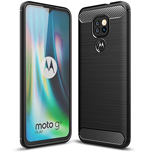 [Stealth Case] Motorola Moto G9 Play Soft Protective Slim Cover with Carbon Fibre Detailing