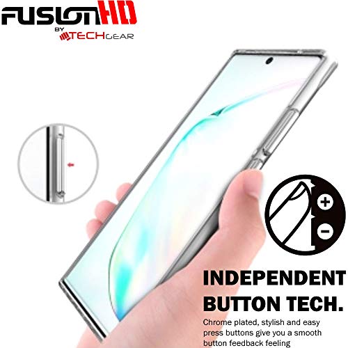 [Fusion HD Case] Shockproof Fused Gel Bumper & Hard Back Slim Clear Cover for Samsung Galaxy Note 20 Ultra
