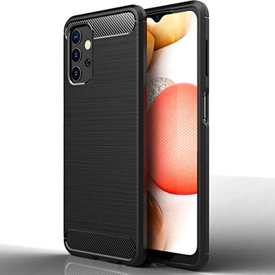 [Stealth Case] Samsung Galaxy A32 5G Soft Protective Slim Cover with Carbon Fibre Detailing