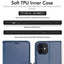 [Wallet Case] Protective Cover with Cash & Card Holder, Stand and Wrist Strap For Apple iPhone 12 Mini