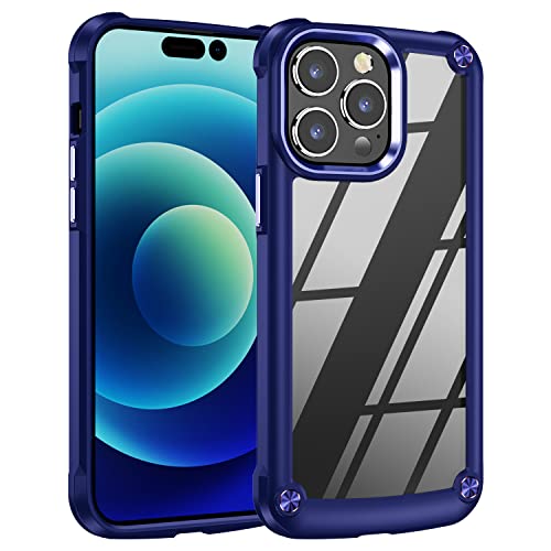 [Fusion Armour Case] Premium Hybrid Tough Heavy Duty, Rugged, Clear Back Bumper Case for Apple iPhone 14 Pro Max 6.7"