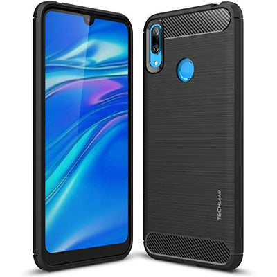 [Stealth Case] Huawei Y7 2019  Soft Protective Slim Cover with Carbon Fibre Detailing