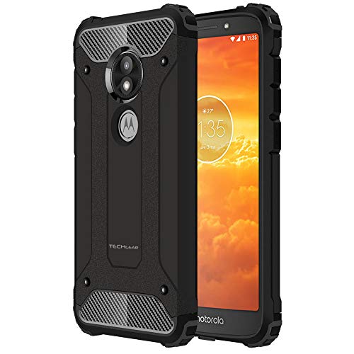 [Tough Armoured Case] ShockProof Dual-Layer Protective Heavy Duty Cover for Motorola Moto E5 Play