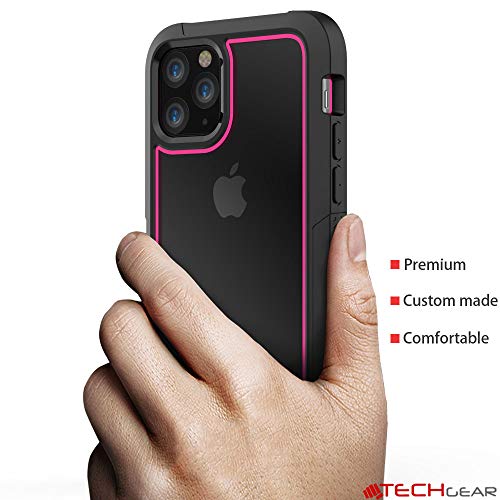 [Fusion Armour Case] Premium Slim Hybrid Tough Heavy Duty, Clear Back Bumper Case for iPhone 11 Pro Max
