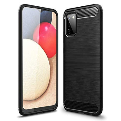 [Stealth Case] Samsung Galaxy A02s Soft Protective Slim Cover with Carbon Fibre Detailing