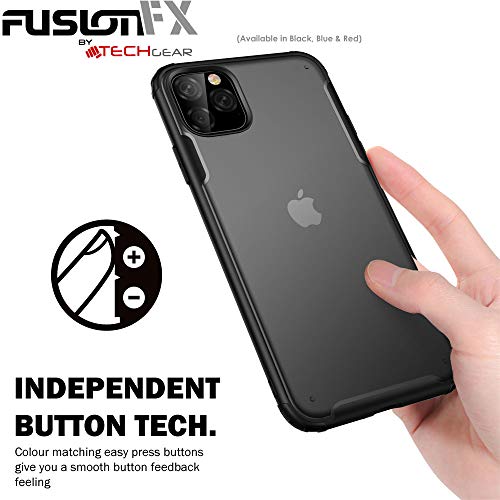 [Fusion FX Case] Slim & Light Tough Fused Gel Bumper & Hard Back Matte Case for iPhone 11 Pro Max