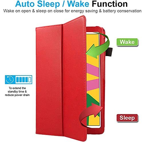 [Folio Case] Smart Cover Stand with Auto Sleep/Wake & Hand Strap For Apple iPad 10.2" 2021 / 2020 / 2019 [9th / 8th / 7th Generation]