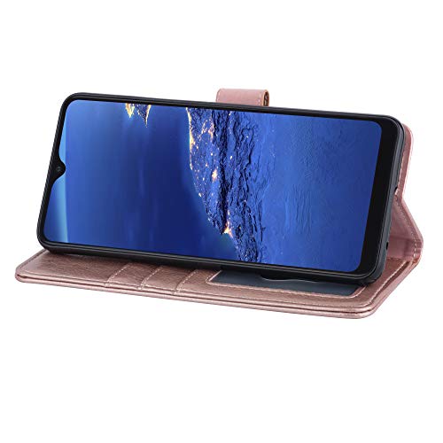 [Wallet Case] Protective Cover with Cash & Card Holder, Stand and Wrist Strap For Motorola Moto G8 Power Lite