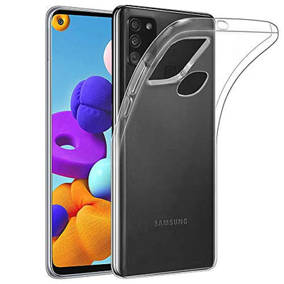 [AirFlex Case] Crystal Clear Slim & Light, Protective,  Soft Gel Cover for Samsung Galaxy A21s