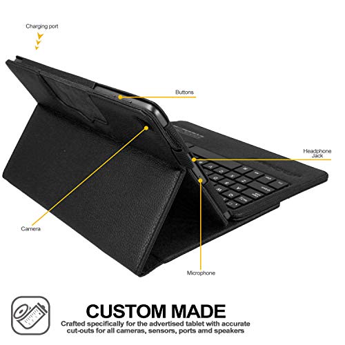 [Strike Folio] Keyboard Case for Samsung Galaxy Tab S6 Lite 10.4" (SM-P610 / P613 / P615/P619)