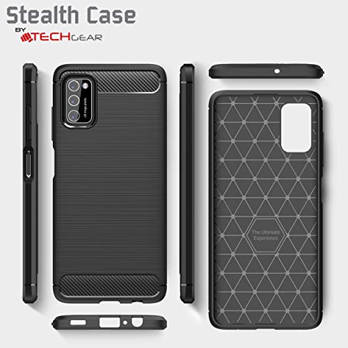 [Stealth Case] Samsung Galaxy A03s Soft Protective Slim Cover with Carbon Fibre Detailing