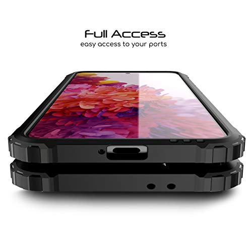 [Tough Armoured Case] ShockProof Dual-Layer Protective Heavy Duty Cover for Samsung Galaxy S21