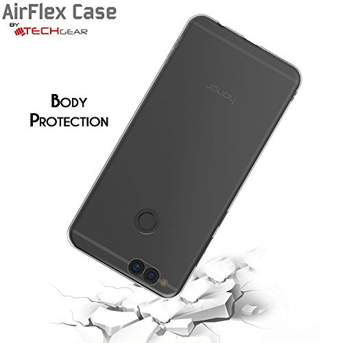 [AirFlex Case] Crystal Clear Slim & Light, Protective,  Soft Gel Cover for Honor 7X