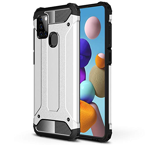 [Tough Armoured Case] ShockProof Dual-Layer Protective Heavy Duty Cover for Samsung Galaxy A21s