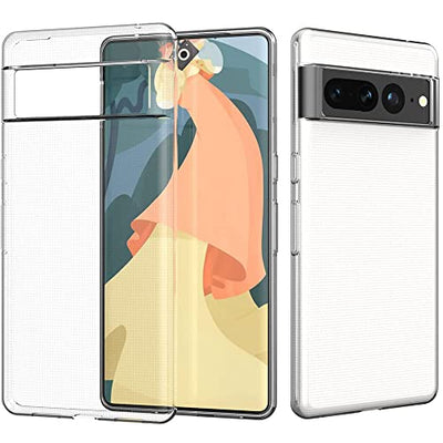 [AirFlex Case] Crystal Clear Slim & Light, Protective, Soft Gel Cover for Google Pixel 7