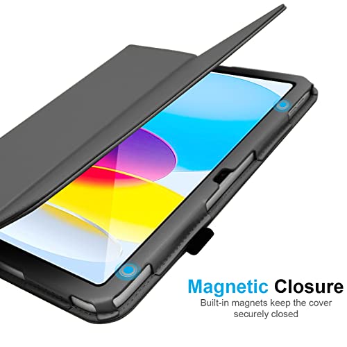 [Folio Case] Smart Cover Stand with Auto Sleep/Wake & Hand Strap For Apple iPad 11th & 10th Generation, iPad 2025 / 2022
