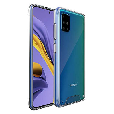 [Fusion HD Case] Shockproof Fused Gel Bumper & Hard Back Slim Clear Cover for Samsung Galaxy A51