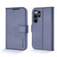 [Leather Wallet Case] Genuine Leather [RFID Blocking] Magnetic Flip Case with Card & Slots and Stand For Samsung Galaxy S23 Ultra