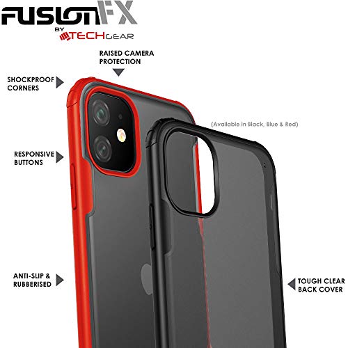 [Fusion FX Case] Slim & Light Tough Fused Gel Bumper & Hard Back Matte Case for iPhone 11