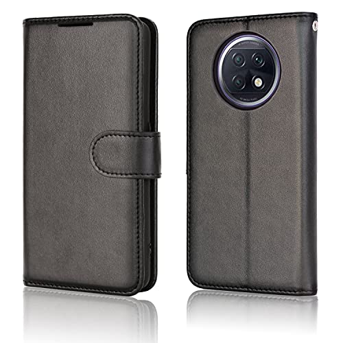 [Wallet Case] Protective Cover with Cash & Card Holder, Stand and Wrist Strap For Oppo RedMi Note 9T 5G