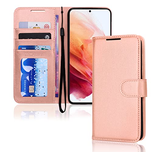 [Wallet Case] Protective Cover with Cash & Card Holder, Stand and Wrist Strap For Samsung Galaxy S23