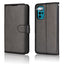 [Wallet Case] Protective Cover with Cash & Card Holder, Stand and Wrist Strap For Motorola Moto G22