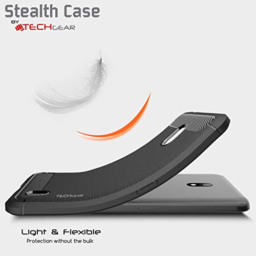 [Stealth Case] Nokia 3.2 Soft Protective Slim Cover with Carbon Fibre Detailing