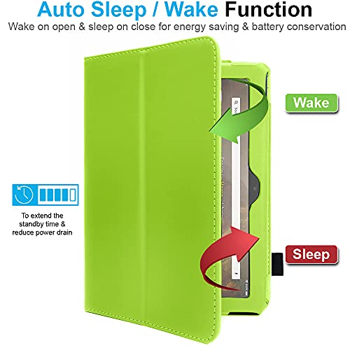 [Folio Case] Smart Cover Stand with Auto Sleep/Wake & Hand Strap For Amazon Fire HD 10" / HD 10" Plus (2021/11th Generation)
